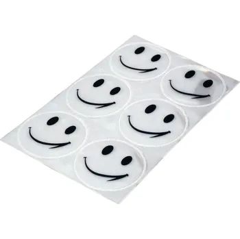 LONGUS Samolepky Smajlík EN13356 reflexní 6ks bílé