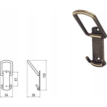 Nábytkové kování Úchytka nábytku SIRO 1821/ZNS5 Nábytková úchytka stará mosaz