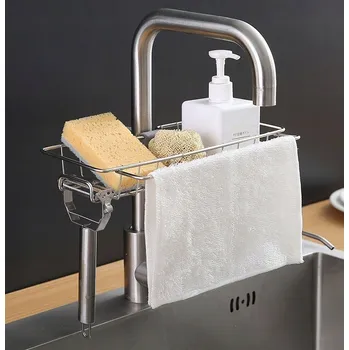 Odkapávač na nádobí Organizér do dřezu Goldstart B005 17,5x11 cm, stříbrný