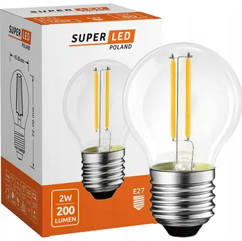 Žárovka LED žárovka E27 Filament 2W Edison Dekorativní G45