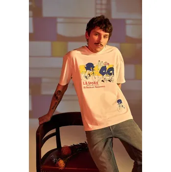 Bavlněné tričko Medicine bílá barva, s potiskem RS25.TSM254 00X, vel. XXL