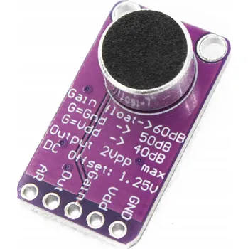 Mikrofon Zesilovač MSALAMON Elektretový mikrofon se zesilovačem MAX9814