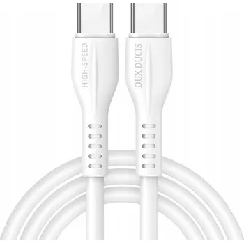 Datový kabel Kabel Dux Ducis USB typ C - USB typ C 1 m bílý