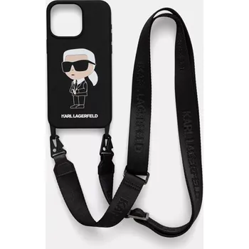 Obal na telefon Karl Lagerfeld iPhone 15 Pro Max 6.7 KLHCP15XSCBSKNK černá 99X, vel. ONE SIZE