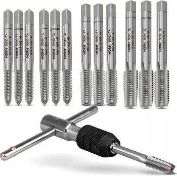 Závitořezný nástroj Závitník závitníky M5 M6 M8 M10 držák sada