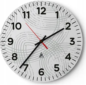 Hodiny Kuchyňské nástěnné hodiny 30x30 Minimalistické Moderní Skleněné hodiny Tiché