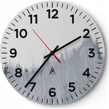 Hodiny Kuchyňské nástěnné hodiny 30x30 Minimalistické Moderní Skleněné hodiny Tiché