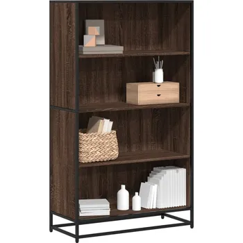 Nábytek vidaXL Knihovna 80,5 x 35 x 139 cm kompozitní dřevo [3300845] Barva: hnědý dub