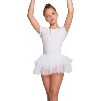 Dámská sukně TYLOVÁ BALETNÍ SUKNĚ K BODY NA BALET BÍLÁ VELIKOST 158