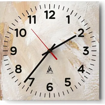 Hodiny Kuchyňské nástěnné hodiny 30x30 Minimalistické skleněné hodiny do obývacího pokoje Moderní tiché