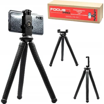 Stativ TURISTICKÝ STATIV TRIPOD S DRŽÁKEM NA TELEFON A FOTOAPARÁT