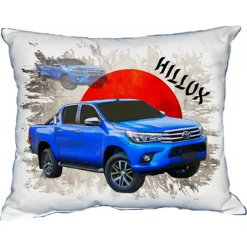 Povlak na dekorativní polštářek Polštářek s osobním autem Toyota Hillux (Polštářek s osobním autem )