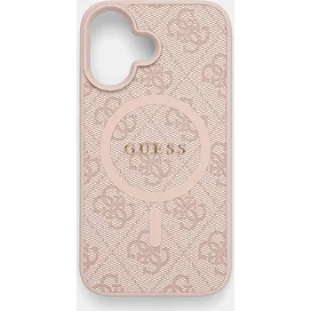 Telefonní příslušenství Obal na telefon Guess iPhone 16 6.1 GUHMP16SG4GFRP růžová 03X, vel. ONE SIZE