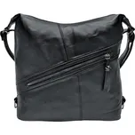 Velký černý kabelko-batoh s šikmou kapsou Flopsy