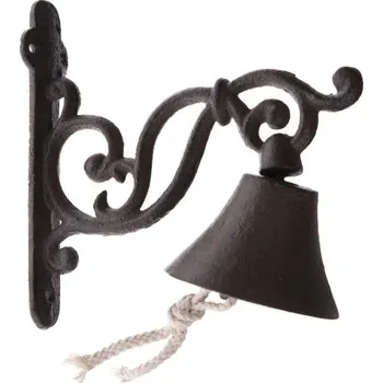 Domovní zvonek Dekorační litinový zvonek s tkaničkou