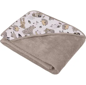 Infantilo Bambusová osuška 100 x 100 cm Béžová zvířátka