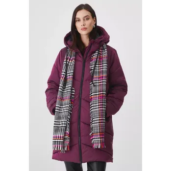 Dámský kabát Kabát Medicine dámský, vínová barva, zimní RW24.KPD704 83X, vel. S