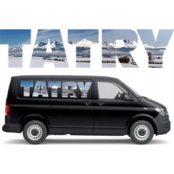 Samolepicí dekorace na vozidlo SAMOLEPKA na auto Karavan TATRY HORY 25x115