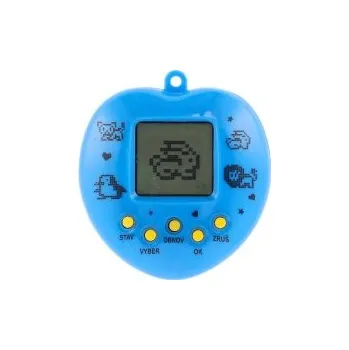 Cestovní hra Teddies Zvířátko elektronické přívěsek se šňůrkou plast 5x6cm na baterie Barvy: modrá