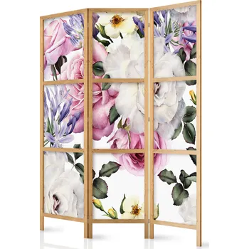 Paraván Japonský paraván - Floral Glade Velikost: 135x172 cm