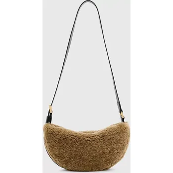 Kabelka Kabelka AllSaints HALF MOON hnědá barva, W047XB 82X, vel. ONE SIZE
