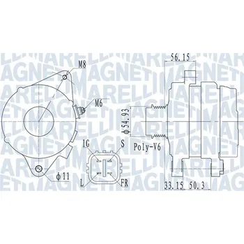 Alternátor Generátor MAGNETI MARELLI 063732027010
