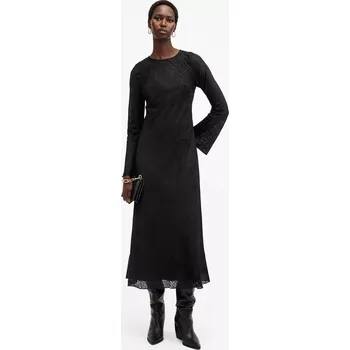 Dámské šaty Šaty AllSaints JADA černá barva, maxi, W060DB 99X, vel. 34