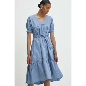 Dámské šaty Bavlněné šaty Answear.LAB mini 4221.IKK modrá 55X, vel. M