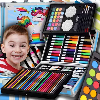 Výtvarná sada Sada na malování Galaxia 145 ks modrých koní