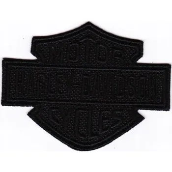 VAR nášivka HARLEY-DAVIDSON 7,6 x 6,0 černá