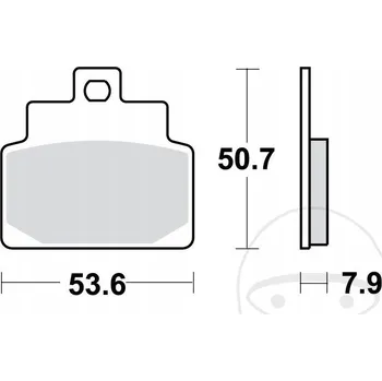 Brzdová destička Sada brzdových destiček, kotoučové brzdy TRW MCB709EC