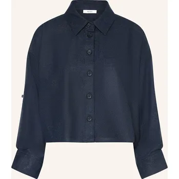 Dámská halenka Reiss Dámská Cropped Košilová Halenka S 3/4 Rukávem, tmavě...