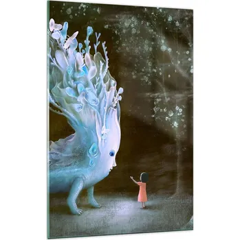 Obraz Skleněný foto obraz 70x100 abstrakce obývací pokoj ložnice sklo na zeď velký