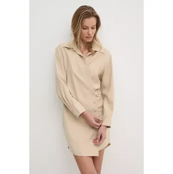 Dámské šaty Šaty Answear.LAB mlk.ssd03l.tjs béžová 80X, vel. XL