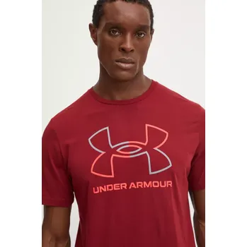 Pánské tričko Tričko Under Armour 1382915 burgundské 93X, vel. S