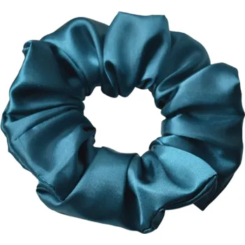 Šatoli.cz Saténová gumička do vlasů - petrolejová