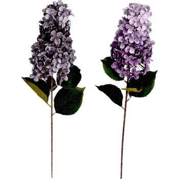 umělá květina Sztuczna HORTENZIE Květ fialová VELKÁ pro aranžmá a dekorace, 80 cm