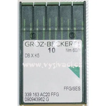 jehla DBxK5 60 SES - vyšívání pletenin a triček, balení 10ks nebo 100ks Jednotka: balení 10ks