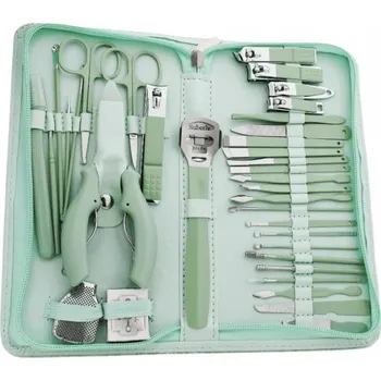 Sada na manikúru a pedikúru, 35 dílů, z nerezové oceli V POUZDRU