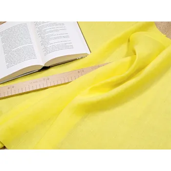 Snový svět VZOREK - Konopná látka žlutá 155 g/m2