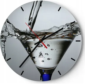 Hodiny Nástěnné hodiny do kuchyně 30x30 Sklenice Tiché hodiny na skle do obýváku