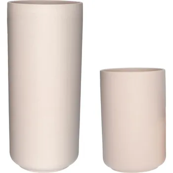 Váza Váza na květy trávy keramická keramika 2 VÁZY keramická růžová flakon