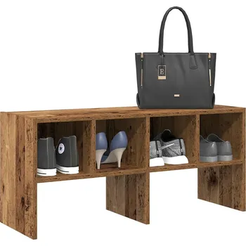 Botník vidaXL Stohovatelné botník 89,5x30x40 cm [858855] Barva: Staré dřevo