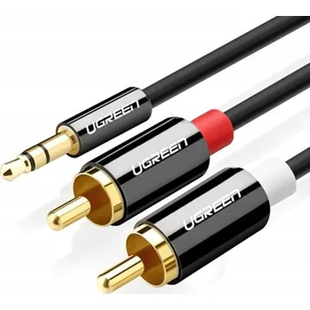 Audio kabel Kabel Ugreen 2 m-1-2RCA minijack (3,5 mm) – 2x RCA (cinch) 2 m