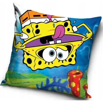 Polštář Povlak na polštáře 40 x 40 cm Carbotex SpongeBob