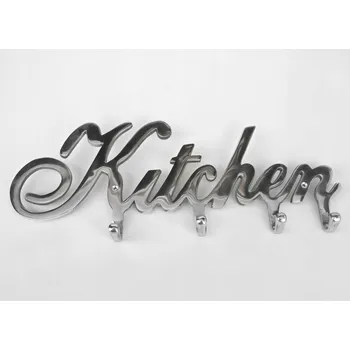 Věšák Šatní ramínko kovový Witek Home stříbrný