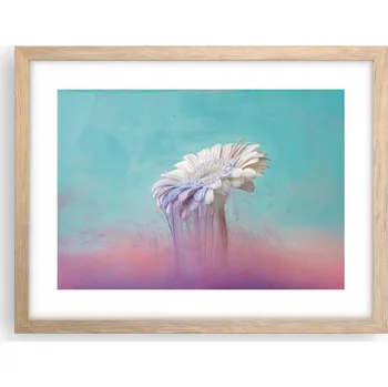 Obraz Obraz plakát v rámu světlý dub do obýváku 40x30 abstrakce foto na zeď