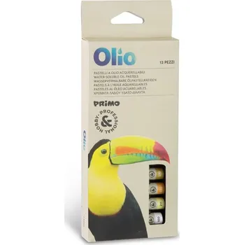 PRIMO Olejové křídy PRIMO, akvarelové, 10 x 60mm, 12 ks, blistr