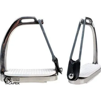 Bezpečnostní třmeny HKM -SAFETY- - Stříbrná - 10cm