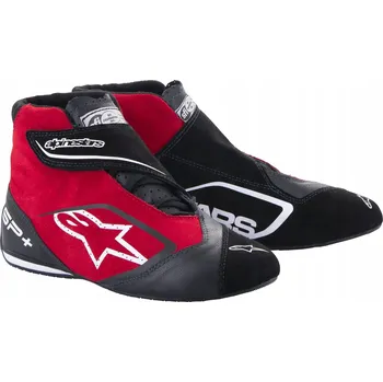 Moto obuv Závodní boty Alpinestars SP+ s homologací FIA, černo-červené, vel 40